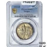 1933-D Oregon Trail Half Dollar PCGS MS65
