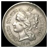1865 Nickel Three-Cent Piece CLOSELY UNCIRCULATED