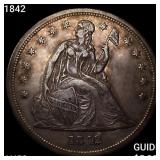 1842 Seated Liberty Dollar CLOSELY UNCIRCULATED