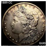 1889-CC Morgan Silver Dollar ABOUT UNCIRCULATED