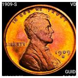 1909-S VDB Wheat Cent CHOICE BU RD