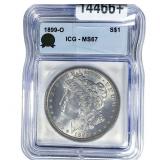 1899-O Morgan Silver Dollar ICG MS67