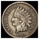 1861 Copper-Nickel Indian Head Cent NEARLY  UNCIR