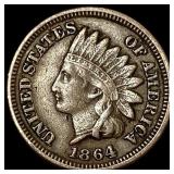 1864 Copper-Nickel Indian Head Cent CLOSELY  UNCI