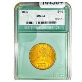 1896 $10 Gold Eagle NTC MS64