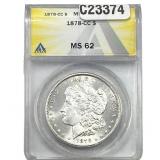1876-CC Morgan Silver Dollar ANACS MS62