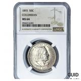 1893 Columbian Expo Half Dollar NGC MS64