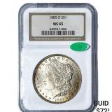 1885-O CAC Morgan Silver Dollar NGC MS65