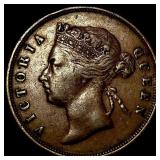 1897 Straits Settlements Copper 1 Cent CHOICE BU
