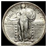1918-S Silver Standing Liberty Quarter  UNCIRCULA