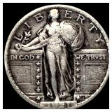 1921 Silver Standing Liberty Quarter CLOSELY  UNC