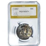 1957 Franklin Half Dollar PGA MS67+