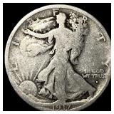 1917-S Silver Walking Liberty Half Dollar NICELY C
