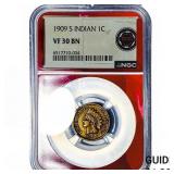 1909 Indian Head Cent NGC VF30 BN