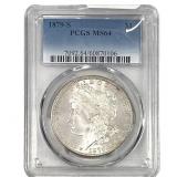1879-S Morgan Silver Dollar PCGS MS64