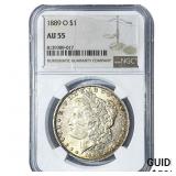 1889-O Morgan Silver Dollar NGC AU55