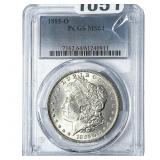1885-O Morgan Silver Dollar PCGS MS64