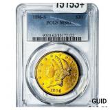 1896-S $20 Gold Double Eagle PCGS MS62