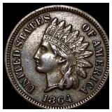 1864 Bronze Indian Head Cent CHOICE AU