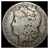 1892-S Silver Morgan Dollar LIGHTLY CIRCULATED