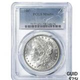 1887 Morgan Silver Dollar PCGS MS65+