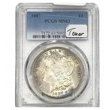 1887 Morgan Silver Dollar PCGS MS63
