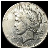 1934 Peace Silver Dollar LIGHTLY CIRCULATED