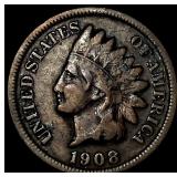 1908-S Indian Head Cent LIGHTLY CIRCULATED