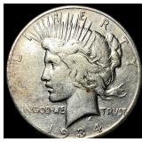 1934-S Peace Silver Dollar LIGHTLY CIRCULATED