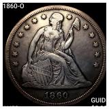 1860-O Seated Liberty Dollar CLOSELY UNCIRCULATED