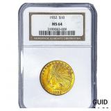 1932 $10 Gold Eagle NGC MS64