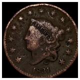 1831 Coronet Head Large Cent LIGHTLY  CIRCULATED