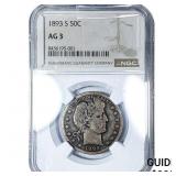 1893-S Barber Half Dollar NGC AG3