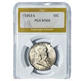 1953-S Franklin Half Dollar PGA MS66