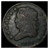 1829 Copper Half Cent LIGHTLY CIRCULATED