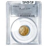 1926-S Wheat Cent PCGS AU55