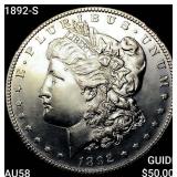 1892-S Morgan Silver Dollar CHOICE AU