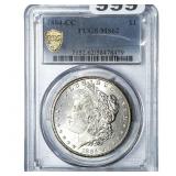 1884-CC Morgan Silver Dollar PCGS MS62