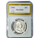 1955 Franklin Half Dollar PGA MS65