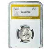 1932 Washington Silver Quarter PGA MS66