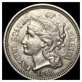 1865 Nickel Three-Cent Piece UNCIRCULATED