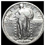 1917 Type 1 Standing Liberty Quarter CLOSELY UNCIR