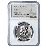 1956 Franklin Half Dollar NGC PF69 Type 1