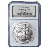 2008-W Silver Eagle NGC MS70