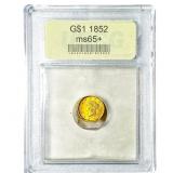 1852 Rare Gold Dollar NGC MS65+