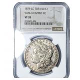 1879-CC Morgan Silver Dollar NGC VF35 VAM-3 Capped