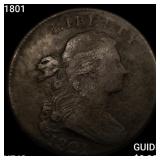 1801 Draped Bust Large Cent NEARLY UNCIRCULATED