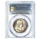 1953-D Franklin Half Dollar PCGS MS66 FBL 'Bugs B