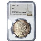 1894-S Morgan Silver Dollar NGC AU55