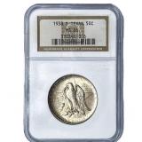 1938-D Texas Half Dollar NGC MS66